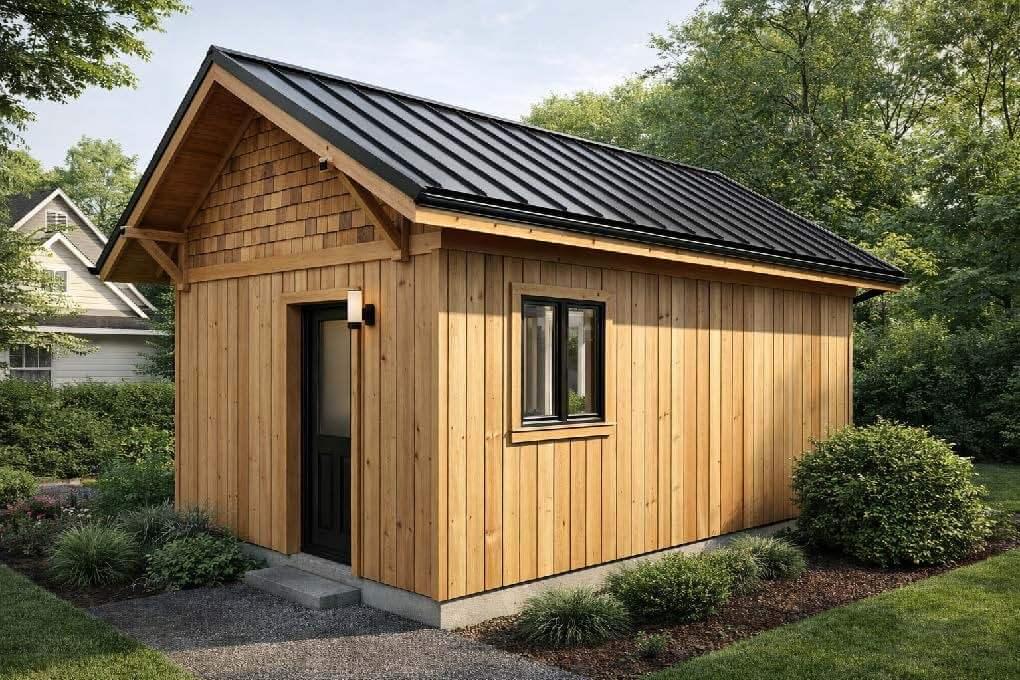The Goldfinch ADU exterior — Type A pre-approved Boise plan