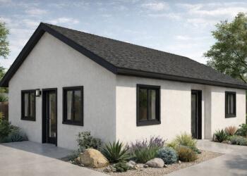 The Kestrel ADU exterior — Type D pre-approved Boise plan