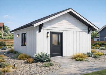 The Waxwing ADU exterior — Type B pre-approved Boise plan