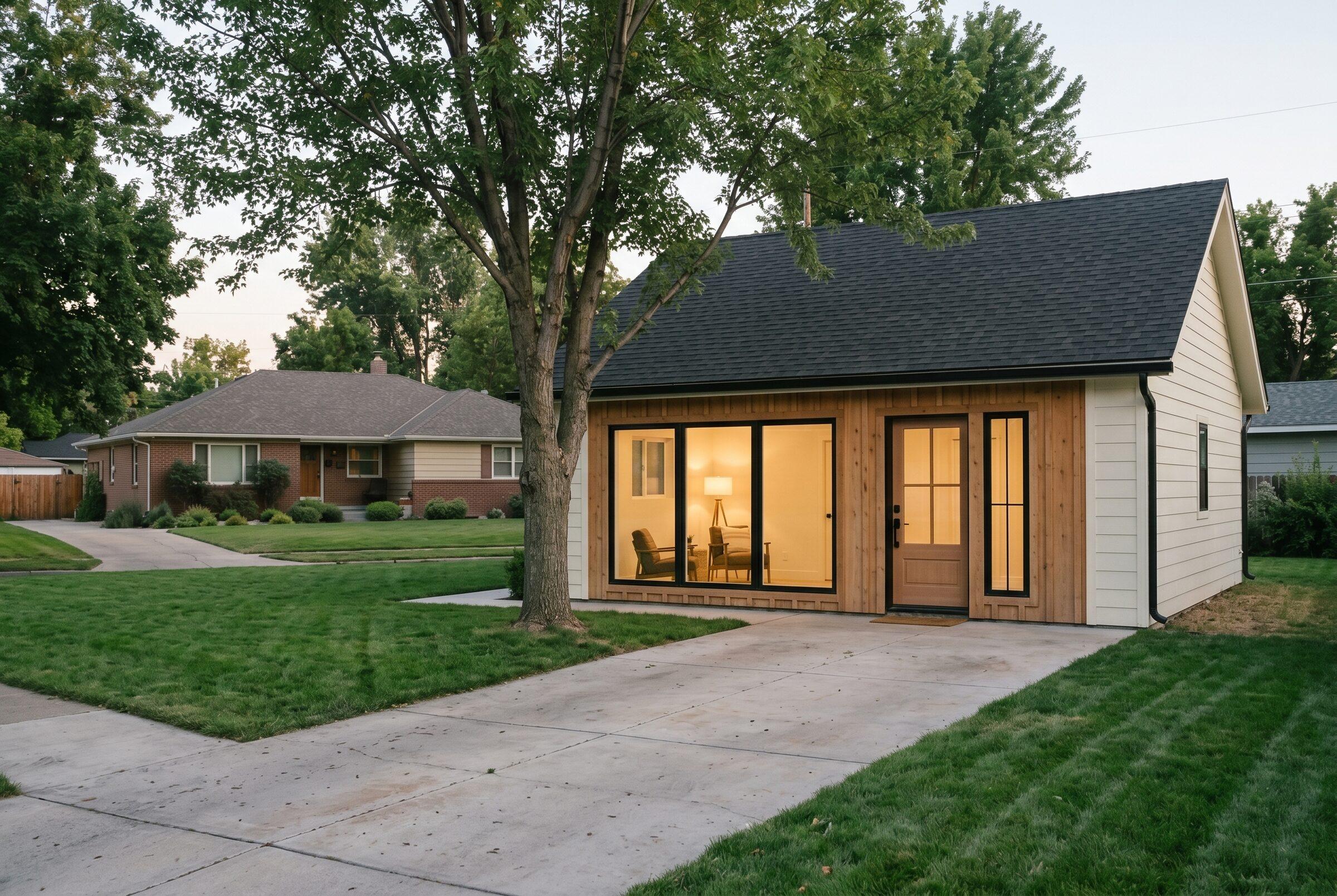 Converted detached garage transformed into a modern Boise ADU